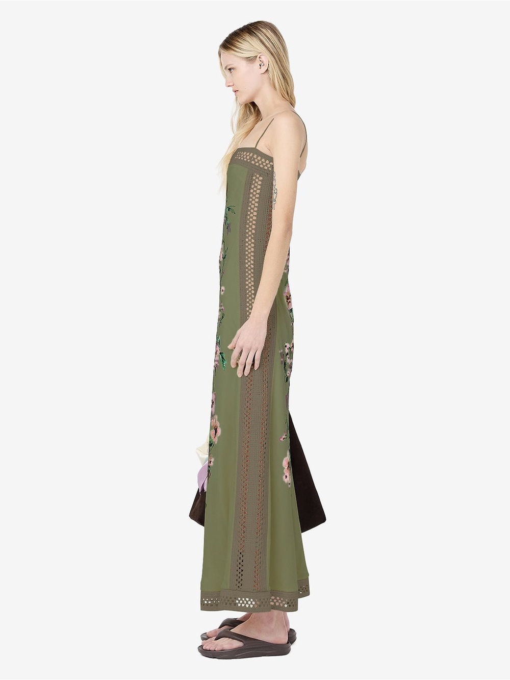 NWT Bec+Bridge Camelia Maxi Dress Olive Gardenia Floral - Picture 12 of 14